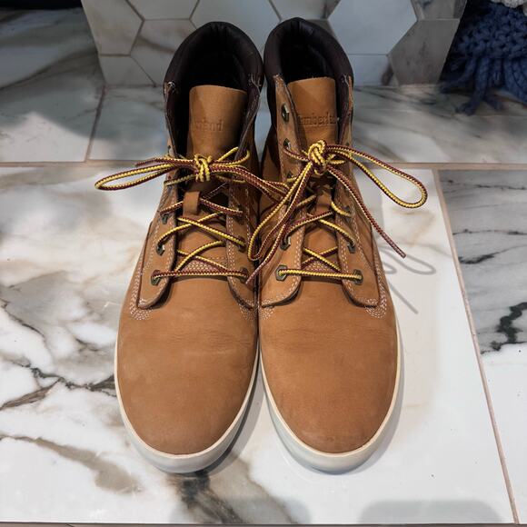 Timberland Women’s Light Suede Leather Lace Up Dausette Sneaker Boots Size 10 - Picture 2 of 12